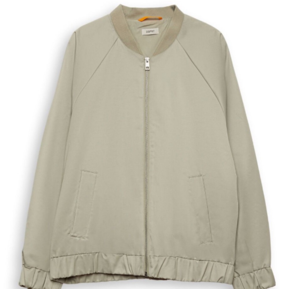 Esprit Oversize Women's Light Taupe Bomber Jacket . Size L